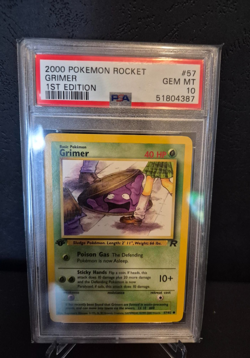 Pokemon Grimer 57/82 Team Rocket 1ST Edition PSA 10 - Image 1