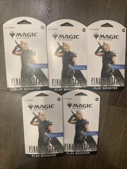 Magic the Gathering (5x) Final Fantasy Play Booster Packs Factory Sealed *NEW* - Image 1