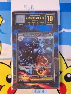 Pokemon TCG Indonesia Mega Charizard X EX SAR MA2 137/103 EGS 10 GEM MINT - Image 1