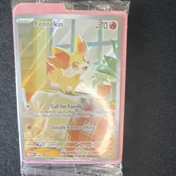 SEALED Pokemon Fennekin 080 Black Star Promo Chaos Rising IR Illustration Rare - Image 1