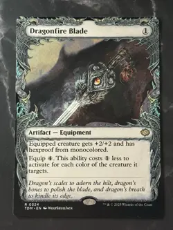 Dragonfire Blade #0324 R [Tarkir: Dragonstorm] [Showcase] Non-Foil LP/NM - Image 1