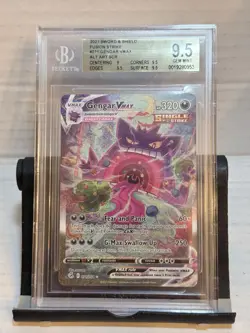 2021 POKEMON FUSION STRIKE #271 GENGAR VMAX SECRET RARE ALT ART BGS 9.5 Pokemon - Image 1
