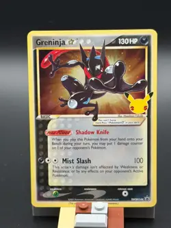Greninja Gold Star Sealed SWSH144 2021 Celebrations Pokemon Black Star Promo - Image 1