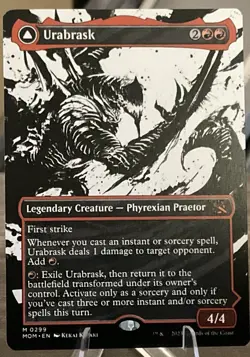Urabrask / The Great Work - Showcase - March of the Machine - MTG MOM M 299 NM - Image 1