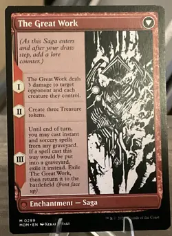 Urabrask / The Great Work - Showcase - March of the Machine - MTG MOM M 299 NM - Image 2