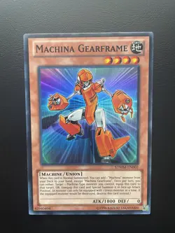 Yugioh Machina Gearframe SDMM-EN002 Unlimited Edition Super Rare NM/LP - Image 1
