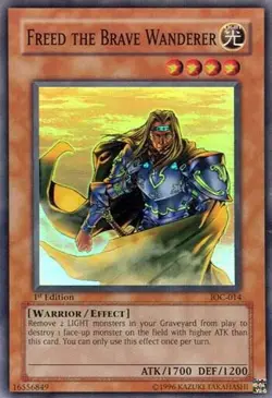 Freed the Brave Wanderer Unlimited Super Rare Invasion of Chaos IOC-014 NM - Image 1