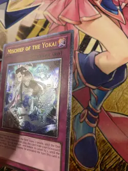 (AA) Yugioh 1x Mischief Of The Yokai Ultimate Rare 1st Ed STBL-EN089 VLP - Image 4