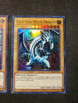2x Yugioh! LP Blue-Eyes White Dragon - KACB-EN001 - Ultra Rare Lightly Played - Image 3