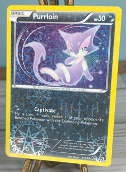 Pokemon Purrloin RC13/RC25 Legendary Treasures 2013 Trading Card TCG - Image 1