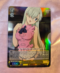 WeiB (Weiss) Schwarz Card Seven Deadly Sins Elizabeth: Newbie Waitress SR E. - Image 1