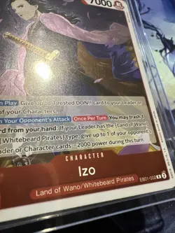 Izo R EB01-002 Memorial Collection One Piece Card Game TCG English - Image 3