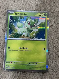 Sprigatito 001 Sv: Scarlet & Violet Promo Cards Holo - Image 1