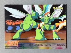 Pokemon Mewtwo Strikes Back The Ultimate Match #34 Holo Foil Card Topps Blue LP - Image 1