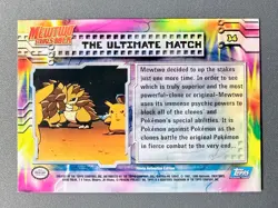 Pokemon Mewtwo Strikes Back The Ultimate Match #34 Holo Foil Card Topps Blue LP - Image 2