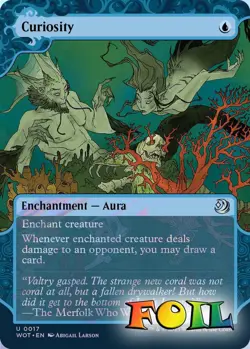 Curiosity 017 MTG WOT Uncommon NP Foil - Image 1