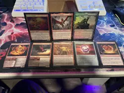MTG Pauper Commander Deck - Ganax Astral Hunter Mono-Red Dragons & Treasure PDH - Image 2