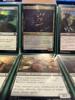 MTG Pauper Commander Deck - Abomination of Llanowar Golgari Elves Graveyard PDH - Image 1