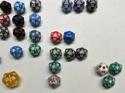 Lot of (48) MTG Magic the Gathering Spindown D20 Dice Various Sets - Image 5