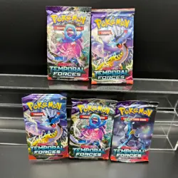 Temporal Forces x5 Packs - 5x Pokemon Sealed Booster Pack Lot Scarlet Violet #2 - Image 1