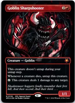Goblin Sharpshooter (Borderless) 136 Special Guests Magic: The Gathering Foil NM - Image 1