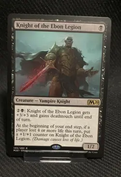 MTG - 1x Knight of the Ebon Legion - Core Set 2020 NM - Image 1