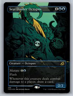 Sea-Dasher Octopus (Showcase) 286 Ikoria Magic: The Gathering NM - Image 1