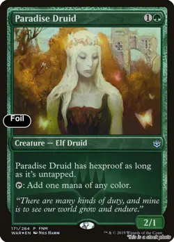 MTG Paradise Druid [FNM - 171] LP Foil - Image 1