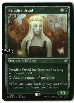 MTG Paradise Druid [FNM - 171] LP Foil - Image 2