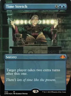 Time Stretch (Borderless) 422 Dominaria Remastered Magic: The Gathering LP - Image 1