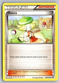 Bianca 109/113 Uncommon Legendary Treasures Pokemon Moderately Played - Image 1