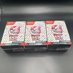 Pokemon 151 Scarlet & Violet TCG Booster Bundles Factory SEALED - LOT OF 3 - Image 1