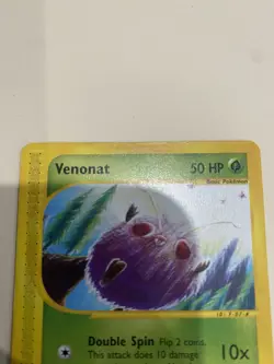 Pokemon TCG Venonat Reverse Holo Common 112/144 Skyridge 50 HP English 2003 - Image 3