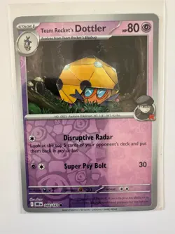 TEAM ROCKET'S DOTTLER 088/182 DESTINED RIVALS POKEMON REVERSE HOLO NM/M SCAV - Image 1
