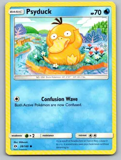 Psyduck 28/149 Common SM Base Set Pokemon Moderately Played - Image 1
