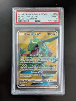 Rayquaza GX - PSA 9 - Pokemon Sun & Moon, Celestial Storm 160/168 - Image 1