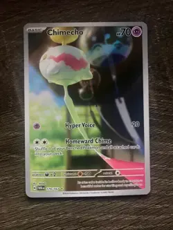 NM Pokemon Twilight Masquerade Chimecho Illustration Rare Full Art 179/167 - Image 2