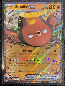 Stunfisk ex - 114/217 - ME: Ascended Heroes - Double Rare Pokemon TCG - NM - Image 1