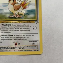 Pidgeotto 28/130 Base Set 2 WOTC 1999 Pokemon MP Vintage - Image 5