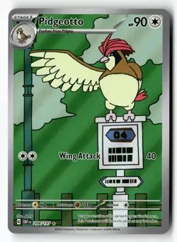 Pidgeotto 208/197 Illustration Rare Obsidian Flames Pokemon Near Mint - Image 1