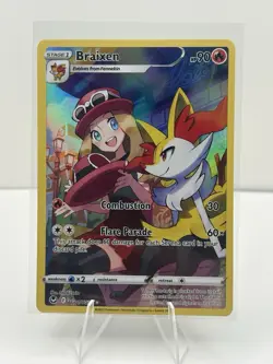 Braixen TG01/TG30 Holo Silver Tempest Trainer Gallery Pokemon NM - Image 1