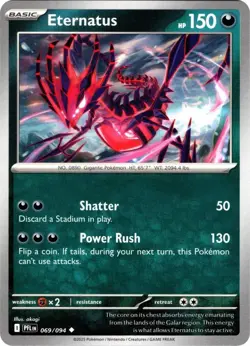 Eternatus 069/094 Reverse Holo ME02: Phantasmal Flames NM Pokemon - English - Image 1