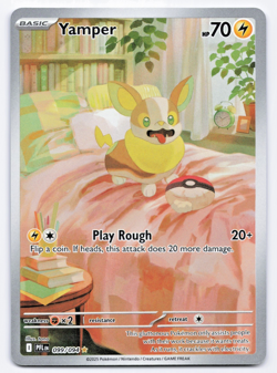 Pokemon TCG Yamper 099/094 Phantasmal Flames NM - Image 1