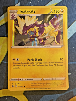 Pokemon - Toxtricity - 107/264 - Holo Rare - Fusion Strike - NM/M - Image 1