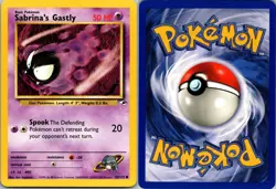 SABRINA'S GASTLY 93/132 C GYM HEROES POKEMON UNLIMITED NM - Image 3