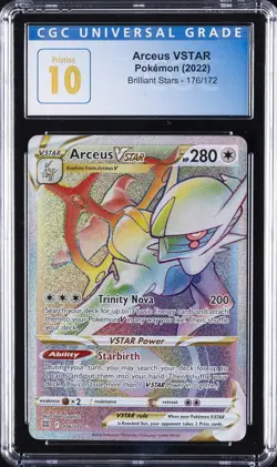 POKEMON SWORD & SHIELD BRILLIANT STARS FULL ART/ARCEUS VSTAR CGC 10 GEM MINT - Image 1