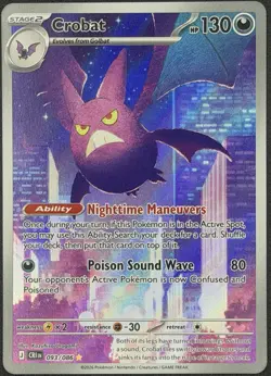 Pokemon - Crobat - 093/086 - ME04: Chaos Rising (CRI) - NEAR MINT NM - Image 1
