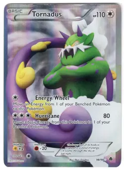2011 Pokemon: Tornadus full art 098/098 black & white: emerging powers MP - Image 1