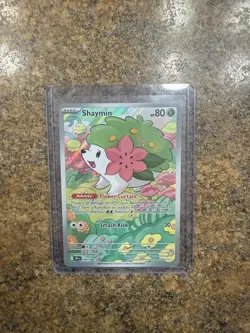 Shaymin 185/182 Illustration Rare Destined Rivals Pokemon Holo Near Mint - Image 1