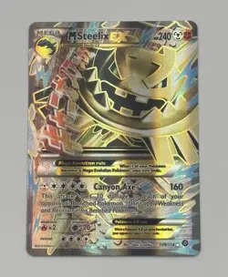 ***MINT***Pokemon M Steelix EX 109/114 XY Steam Siege Full Art UR Holo English - Image 1